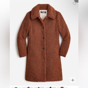 J.Crew Brown Teddy Coat